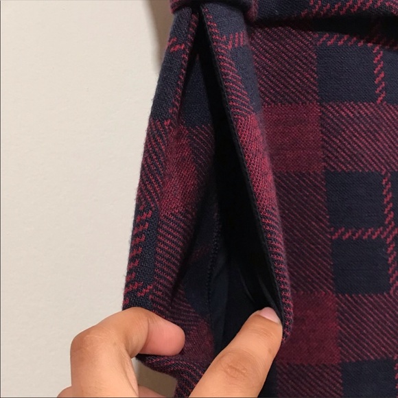 Marc By Marc Jacobs Maya Plaid Jacquard Skirt in Ink Blue Multi Size Large - Picture 7 of 13